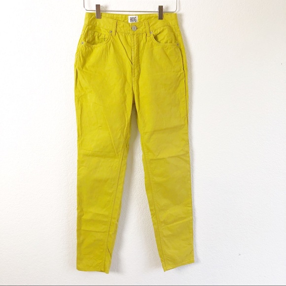 Urban Outfitters Denim - BDG Urban Outfitters Chartreuse Yellow High Rise Mom Jeans